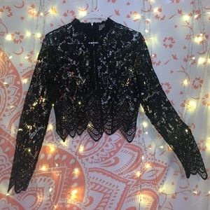 NWOT Thick Lace Long Sleeve Dress Shirt